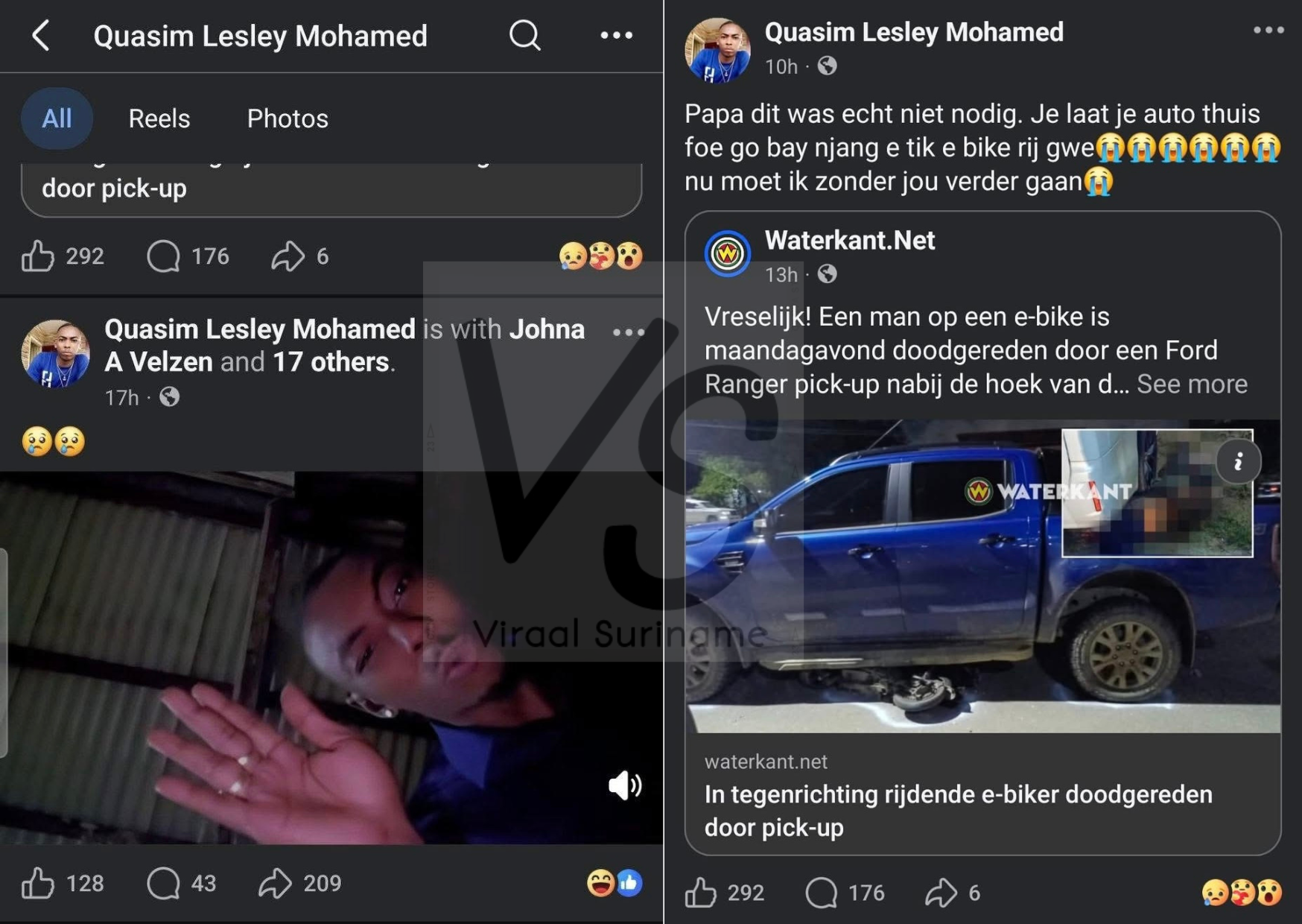 Zoon verdrietig na dodelijk ongeval van zijn vader; Eerder lachte hij op overlijden van Chan