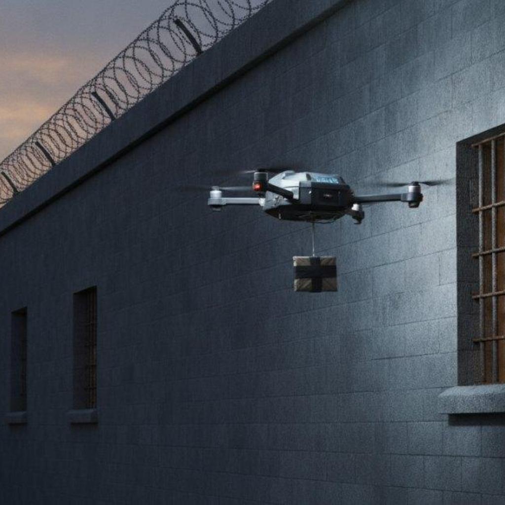 Drone levert fastfood en alcohol af bij celraam in Canadese gevangenis
