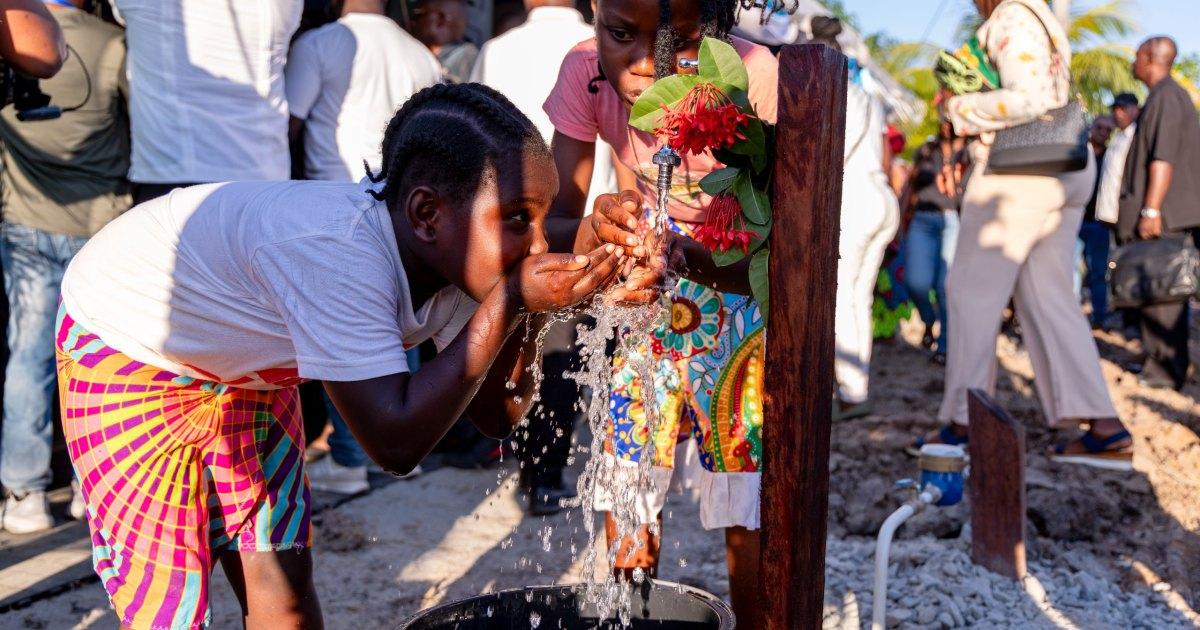Drinkwatersysteem in Sunny Point officieel in werking gesteld