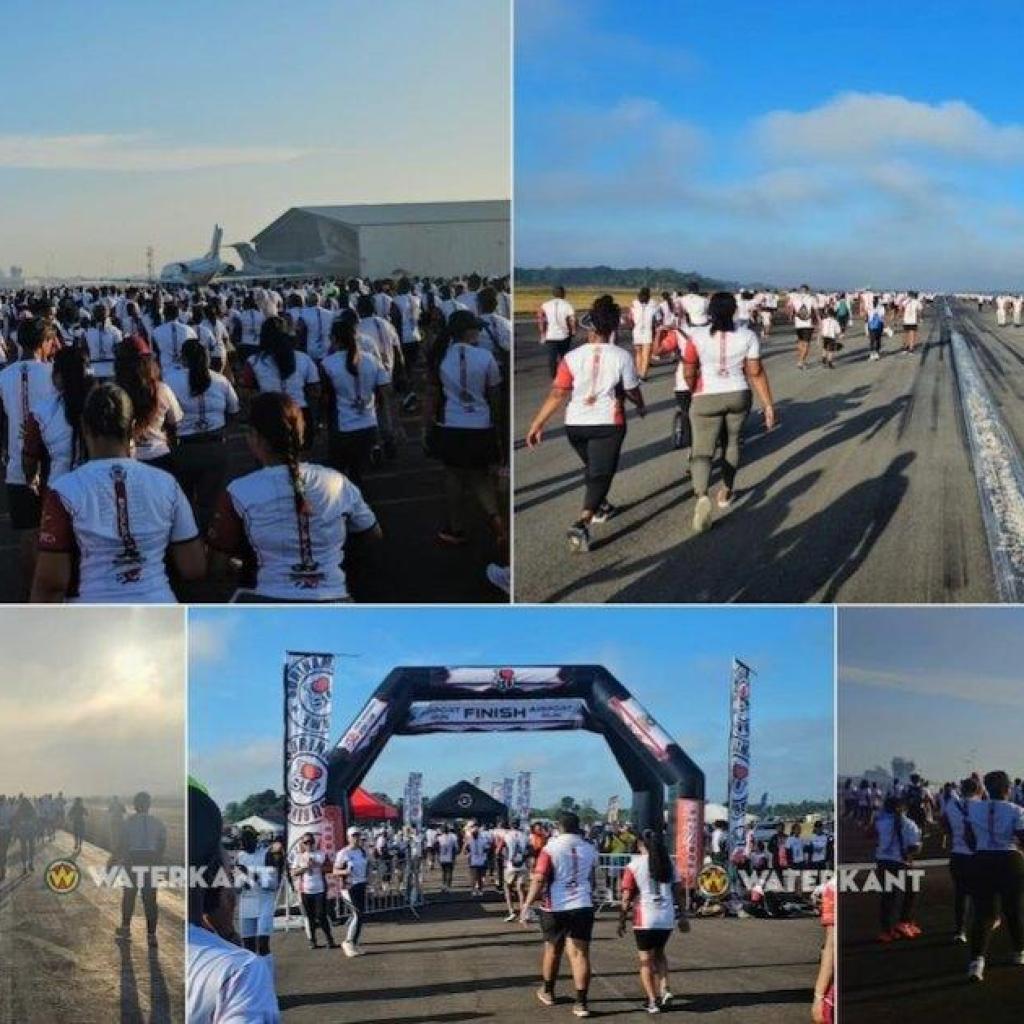 Vierde editie van Airport Run gehouden op Johan Adolf Pengel International Airport