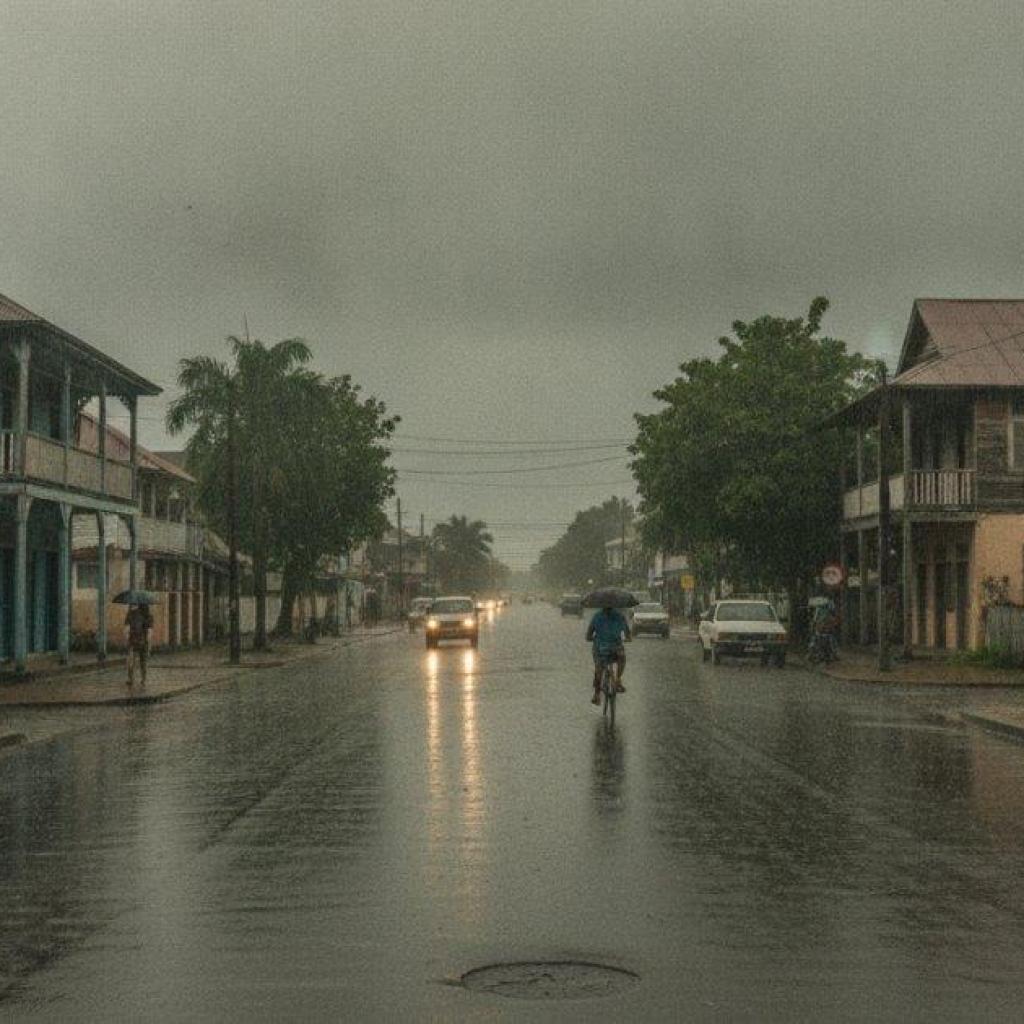 Warm en vochtig weerbeeld met stijgende neerslagkansen in Suriname op zondag 18 oktober 2026