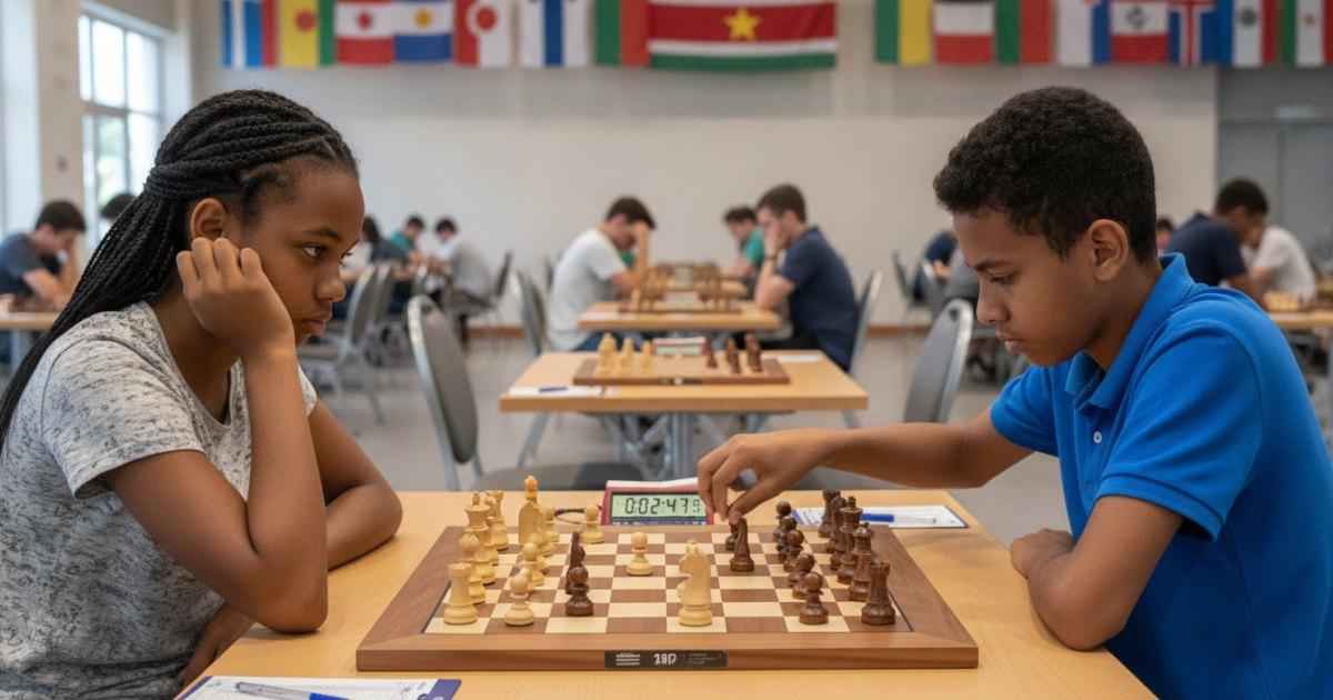 Jonge Surinaamse schakers Roger Orasji en Ethan Tjin Kon Kiem behalen titel Candidate Master in Oezbekistan