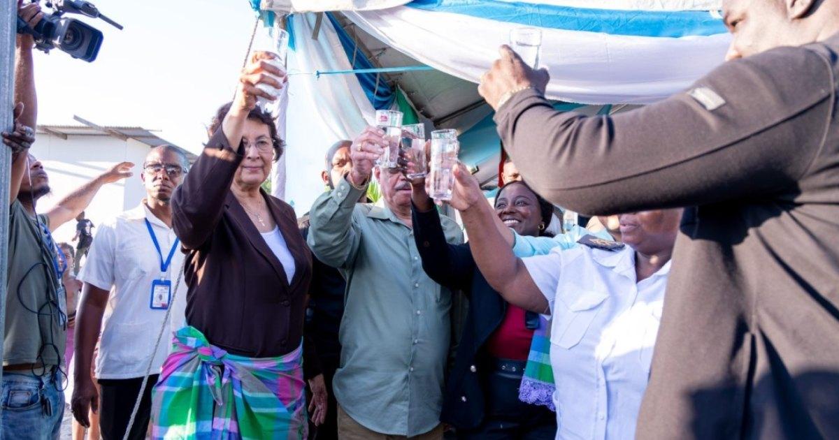 Drinkwatervoorziening in Sunny Point officieel in gebruik genomen