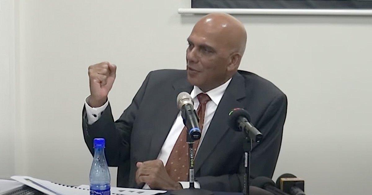 Mahinder Jogi spreekt steun uit voor kandidatuur Armand Achaibersing als VHP-voorzitter