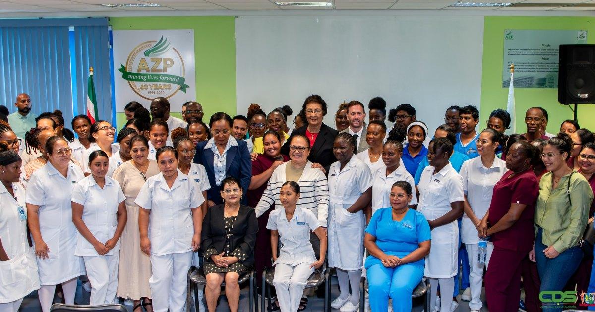 Honderdvijfenzeventig verpleegkundigen van Academisch Ziekenhuis Paramaribo starten traject in spoedzorg